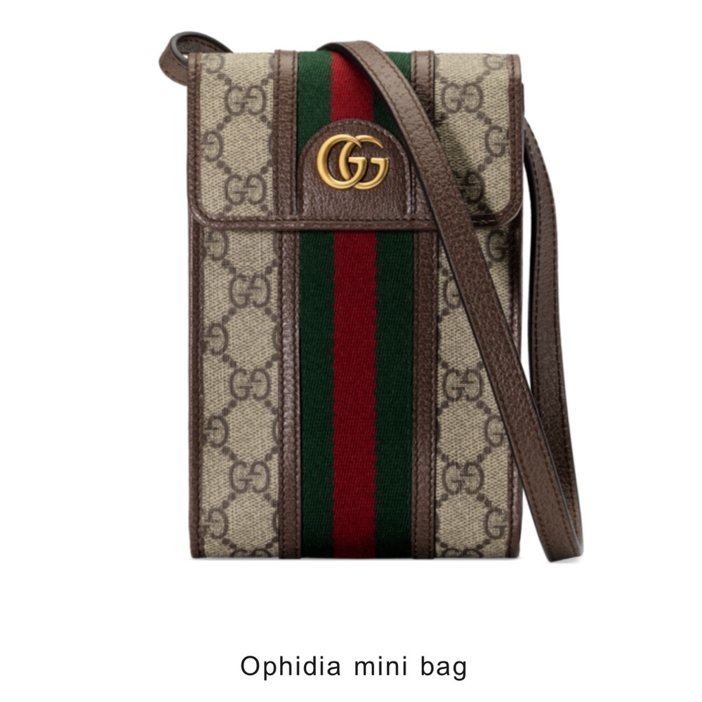 Gucci Ophidia Belt Bag - Beige and Brown